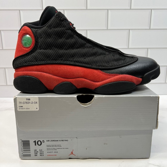 Nike Retro Air Jordan Bred Breds Red Black 13s 13 Mens Men - Picture 5 of 7